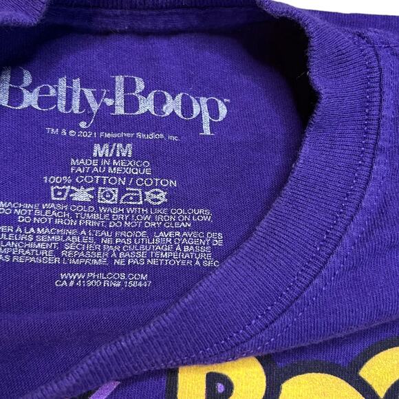 Purple Betty boop tee size medium - Picture 2 of 5